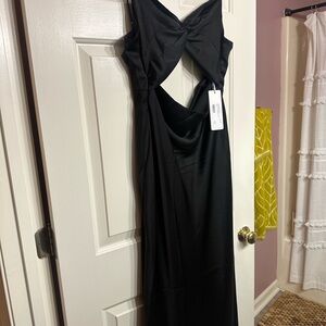 Shona Joy luxe front twist midi dress US 8 AUS 12